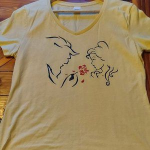 Beauty and the Beast Graphic T-shirt Size Junior M